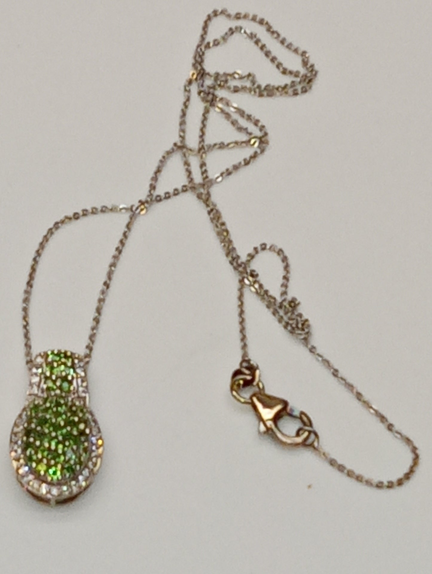 tsavorite garnet cocktail pendant necklace