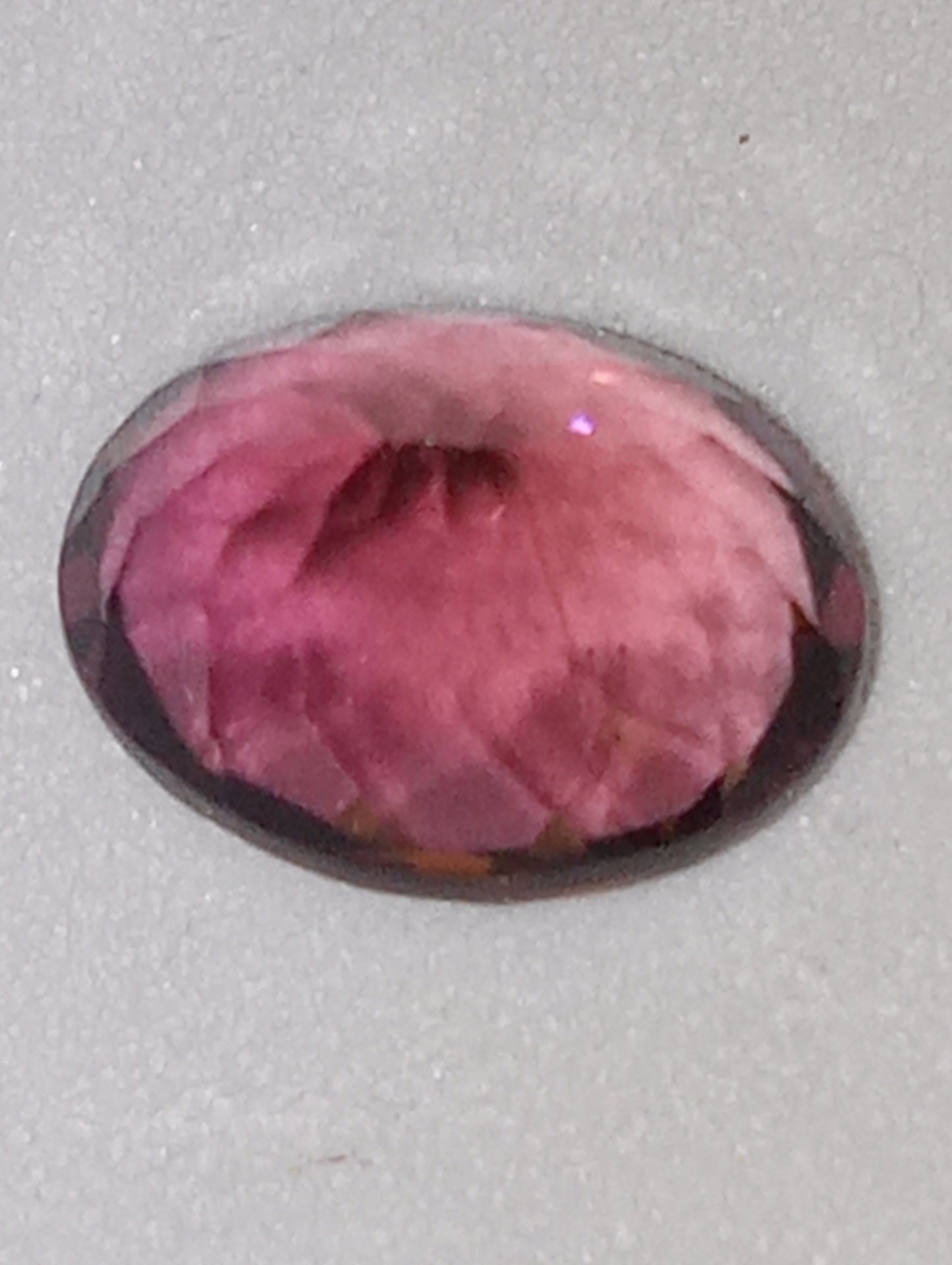 tourmaline gemstone, pink 8mmx6mm oval cut, 1.47ct
