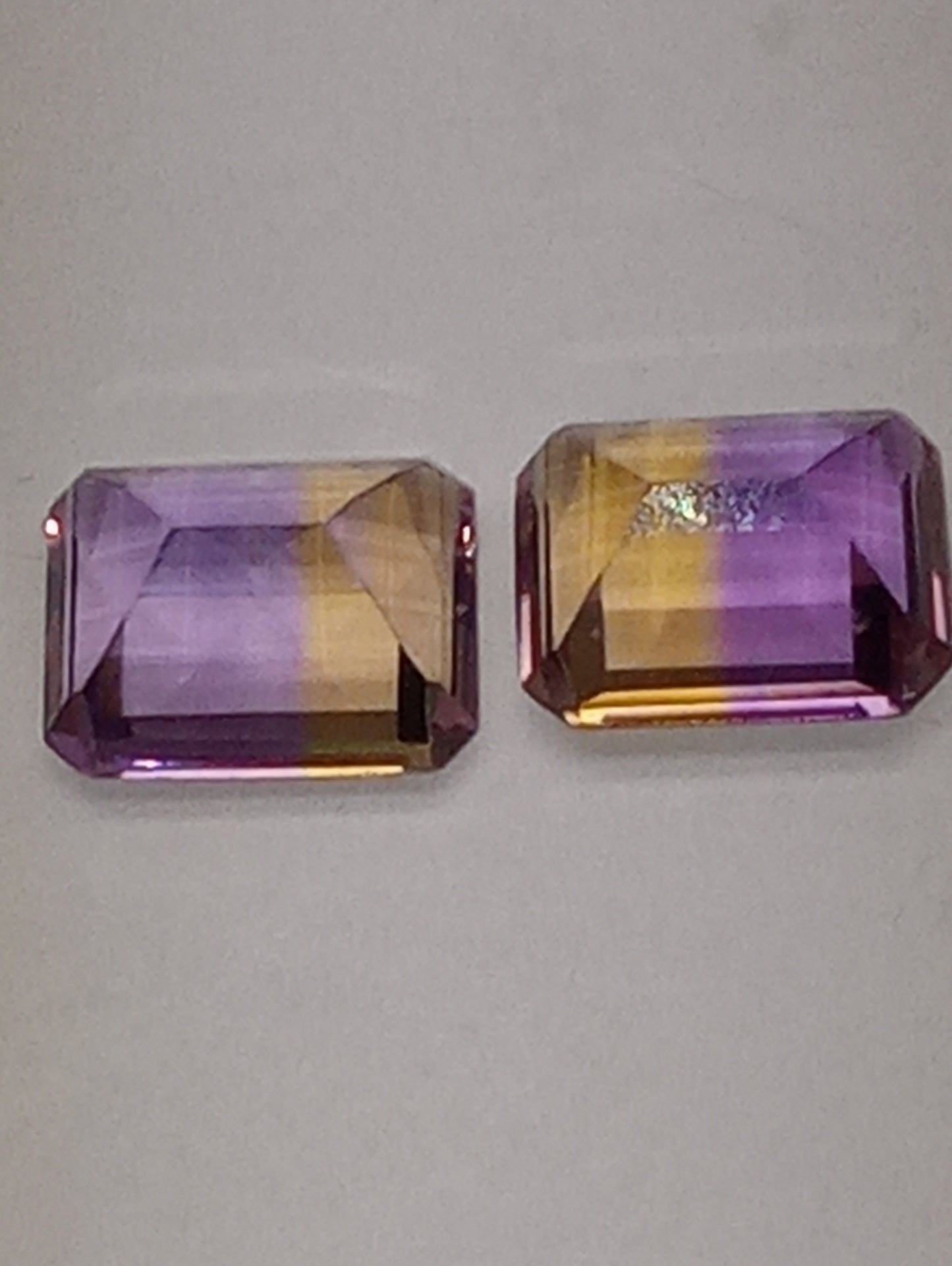 ametrine gemstones emerald cut