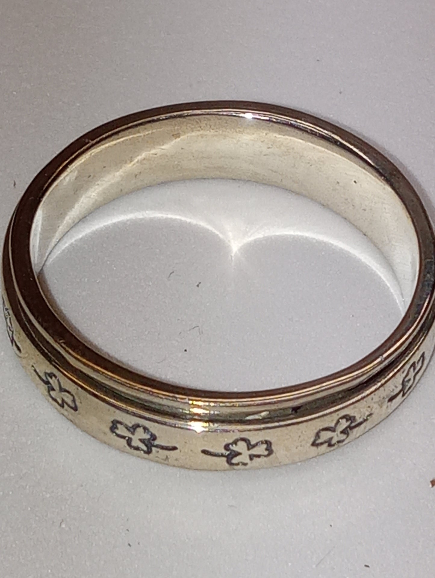 ring sterling silver spinner