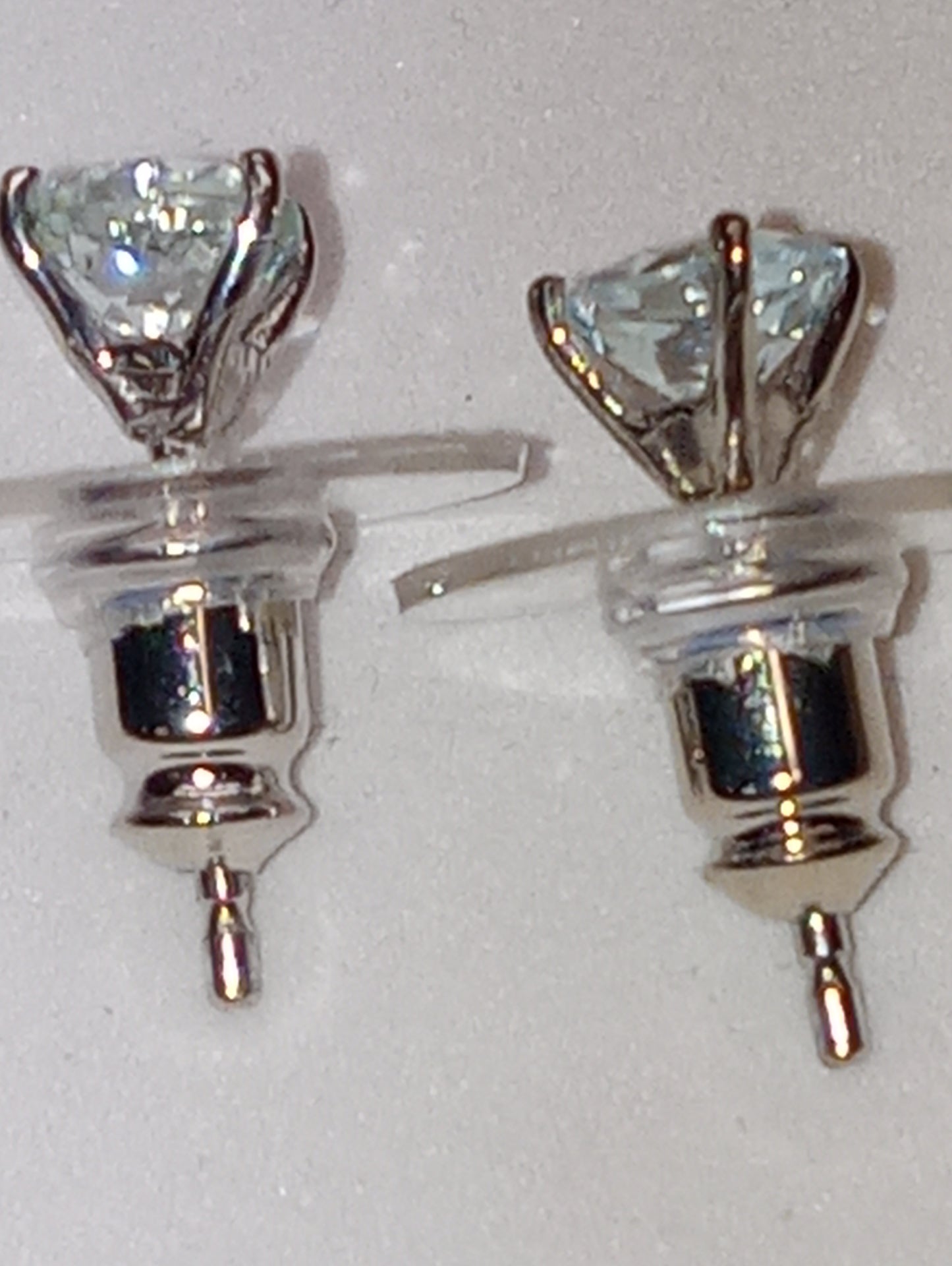 earrings aquamarine studs in platinum over sterling silver
