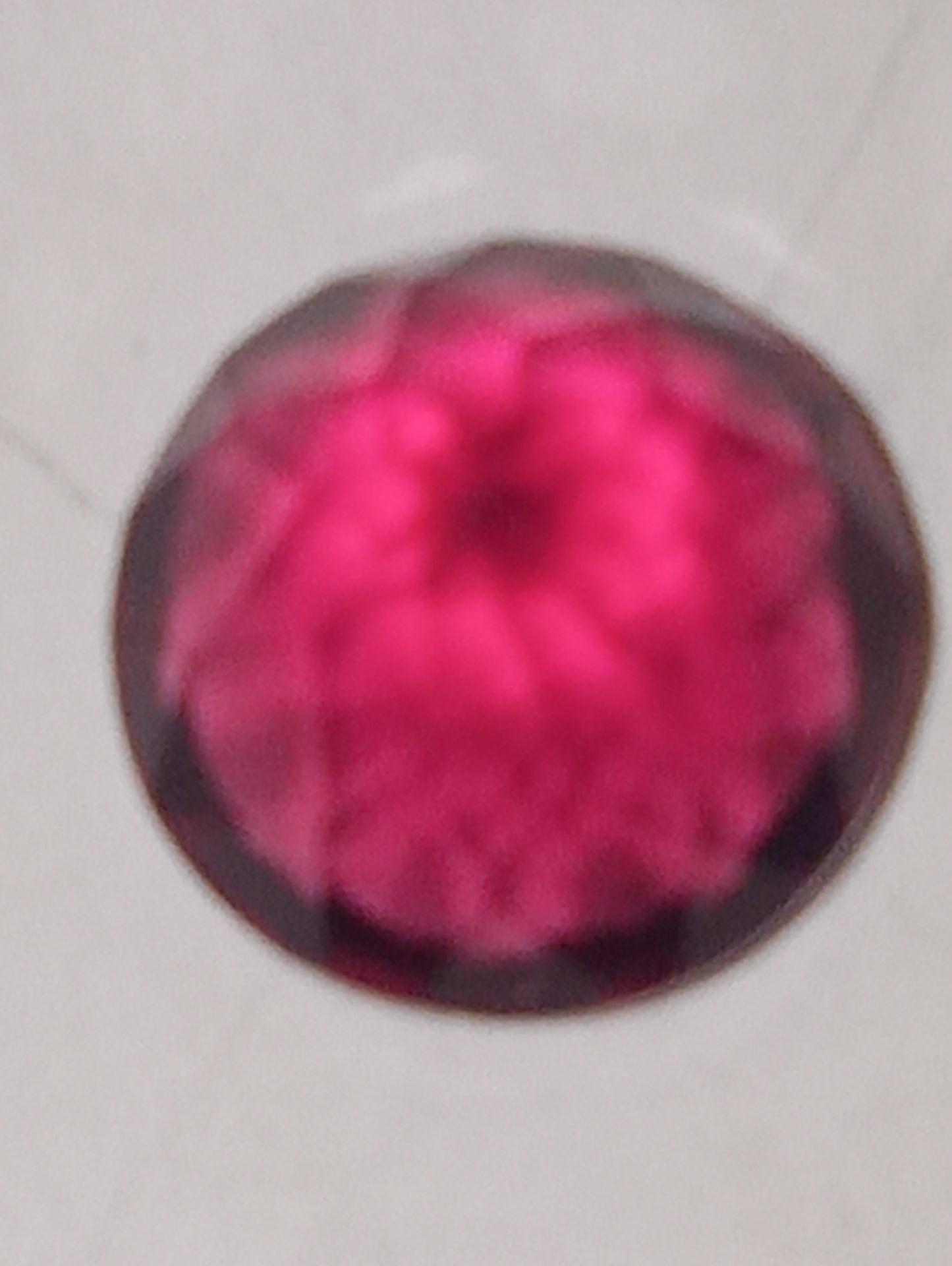 tourmaline gemstone red, 7mm round cut, candy apple red