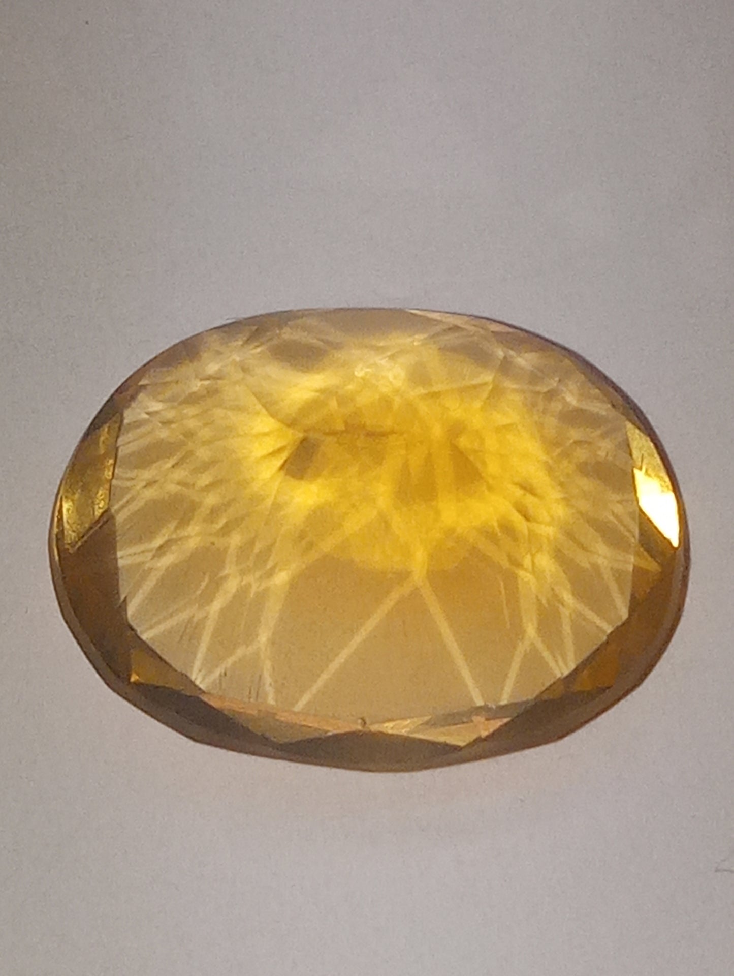 opal gemstone Mexican honey, 6.76ct oval