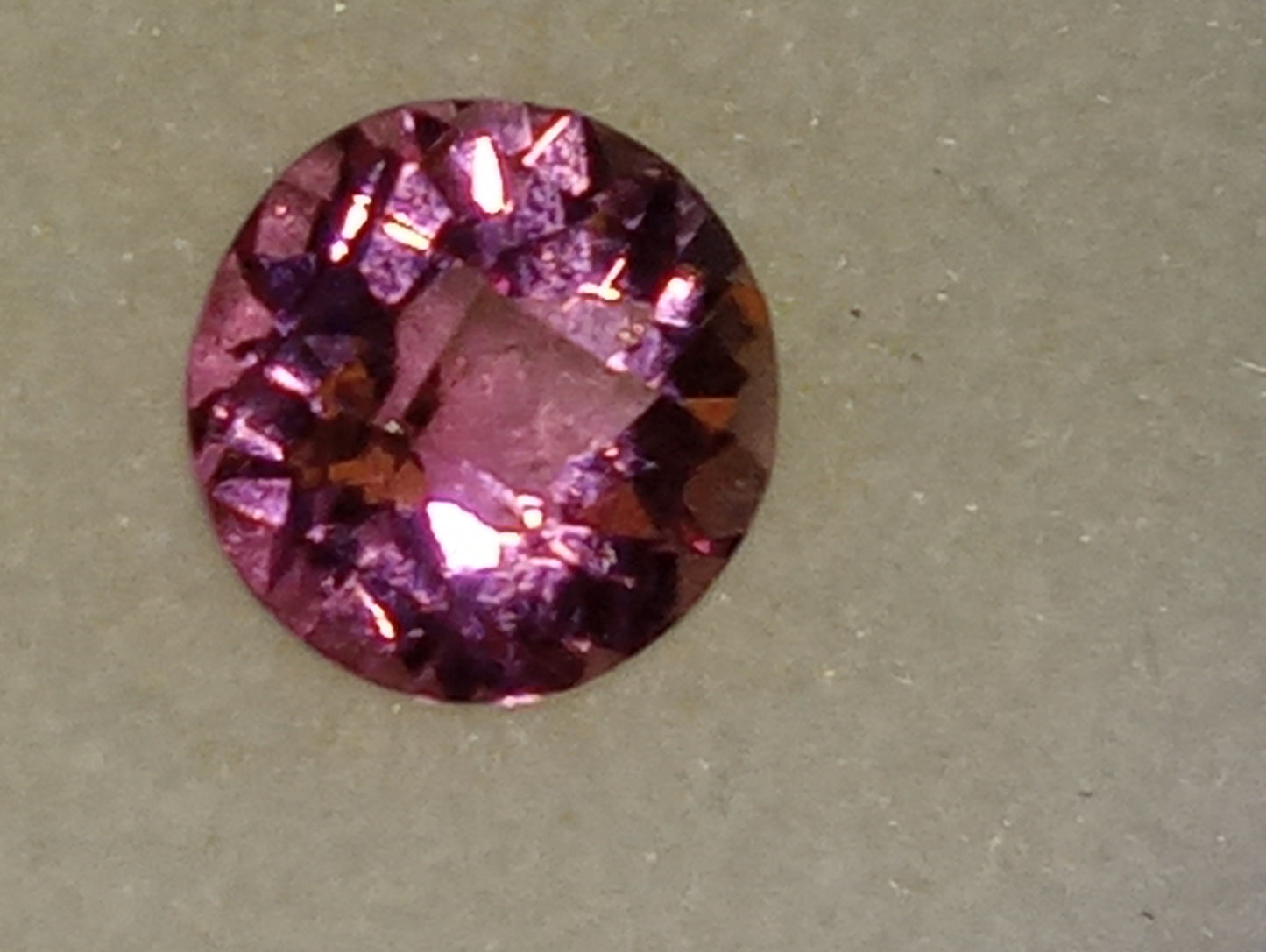tourmaline gemstone pink round cut