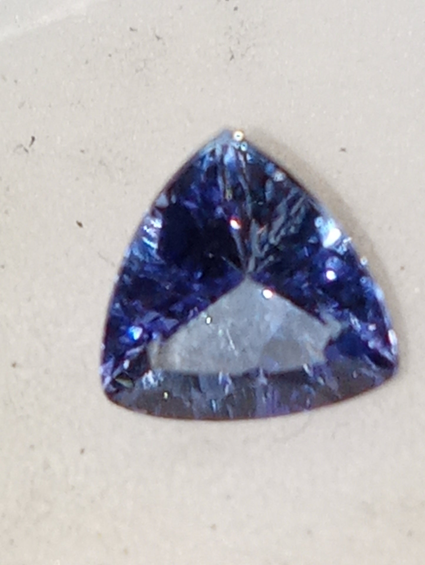 tanzanite gemstone trillion cut 6.5mm
