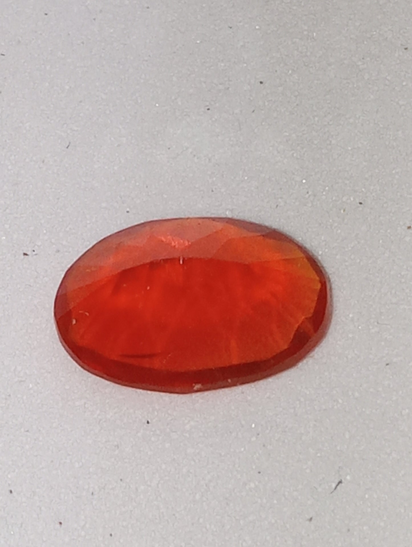 opal gemstone Mexican fire orange neon oval