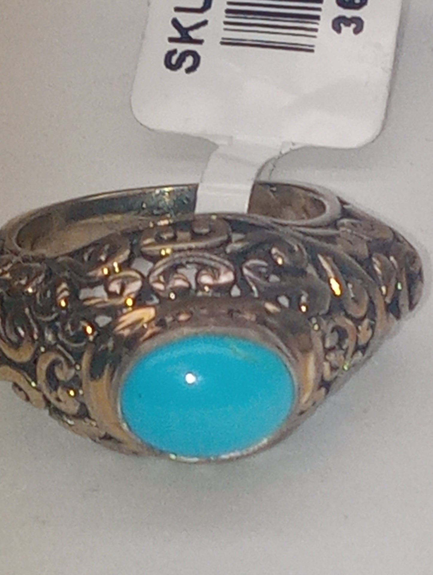 ring Sleeping Beauty turquoise in sterling silver
