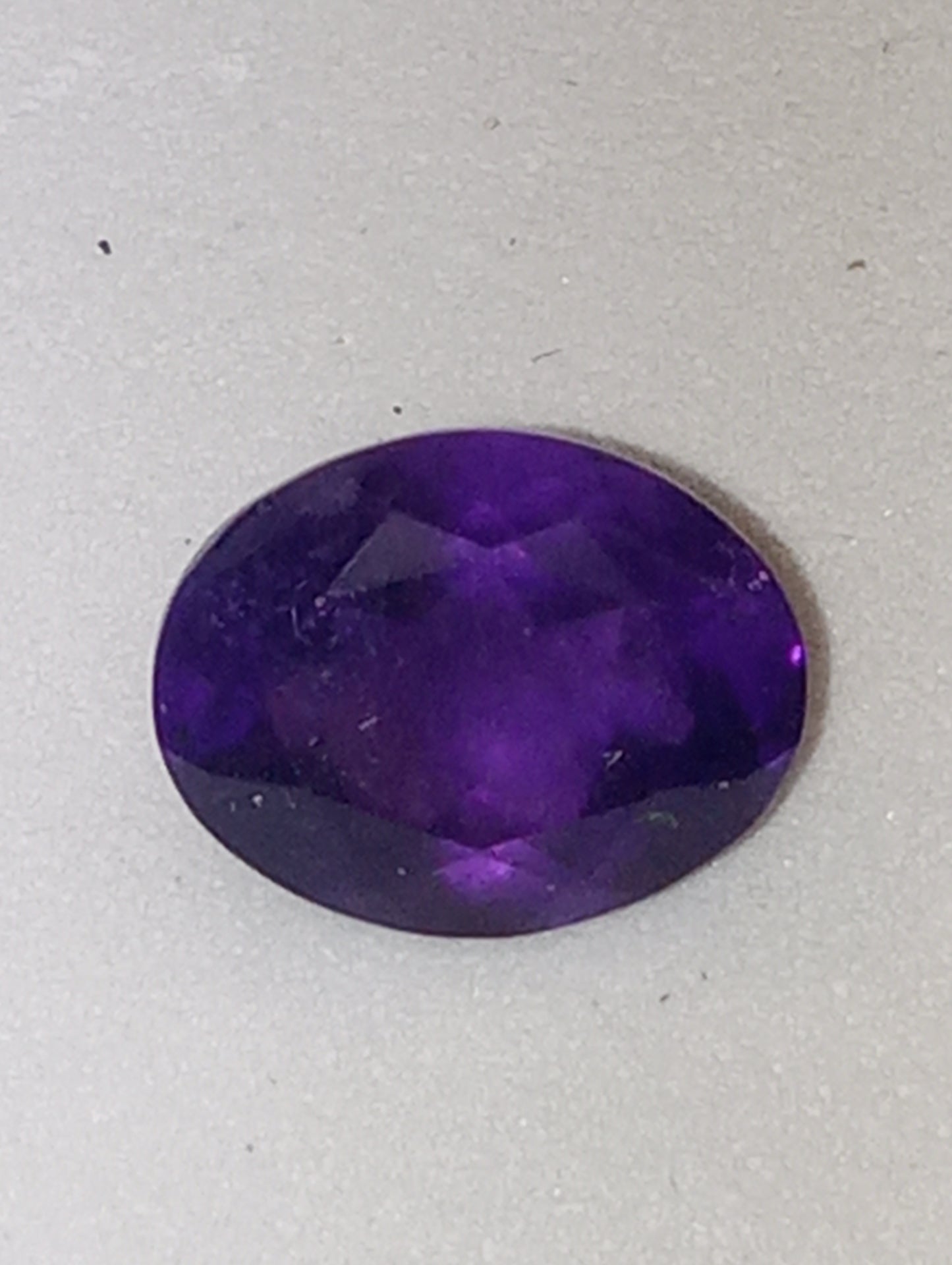 amethyst gemstone dark 9mmx7mm oval shape
