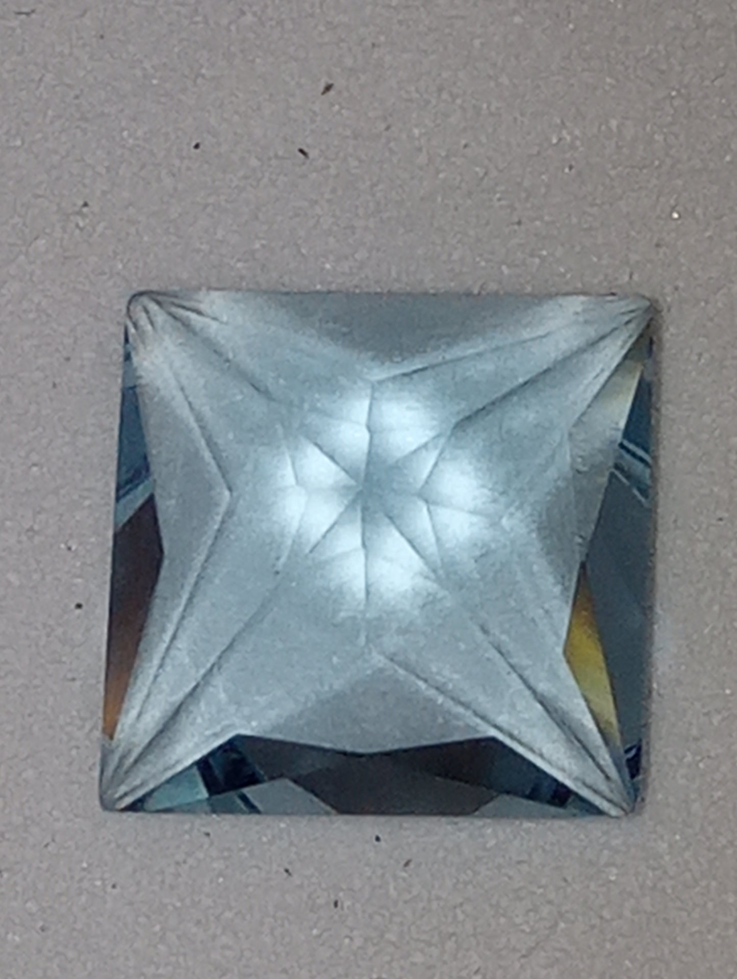 aquamarine gemstone princess cut 8mm