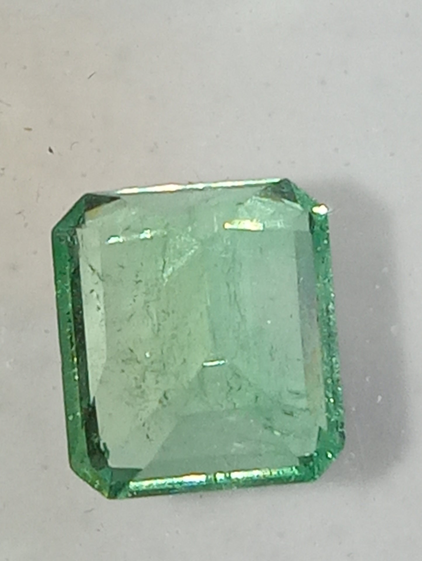 emerald gemstone Colombian, 8mmx7mm emerald cut,2.21ct