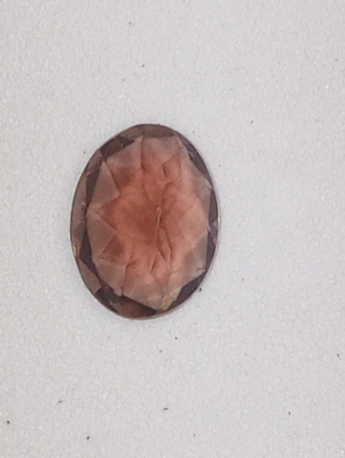 tourmaline gemstone brown 8mmx6mm oval cut