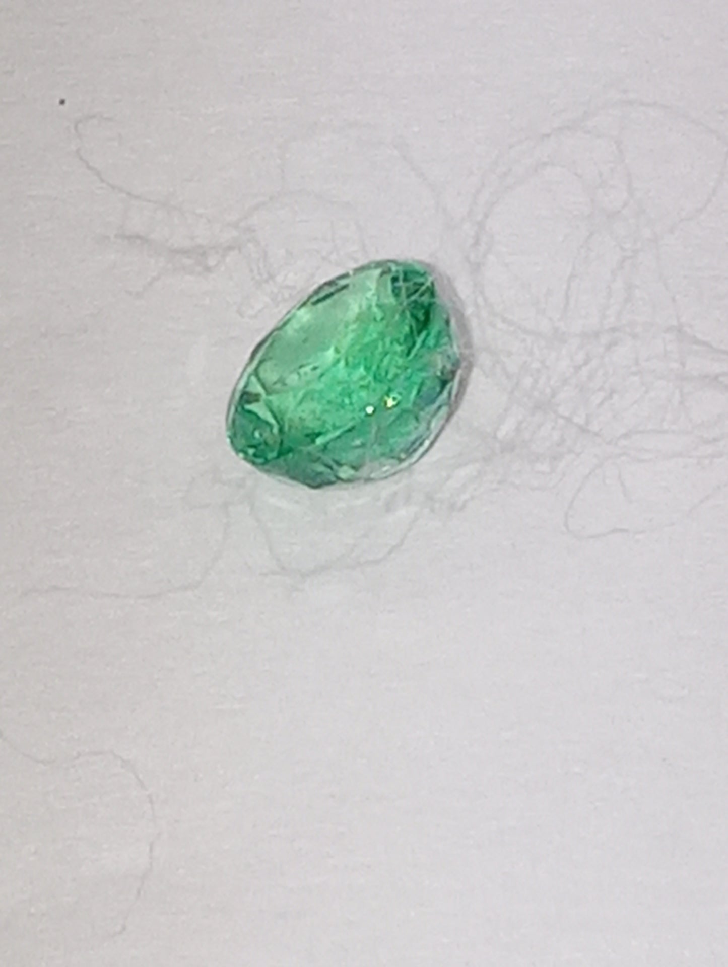 emerald gemstone Nigerian, 4.75mm round cut