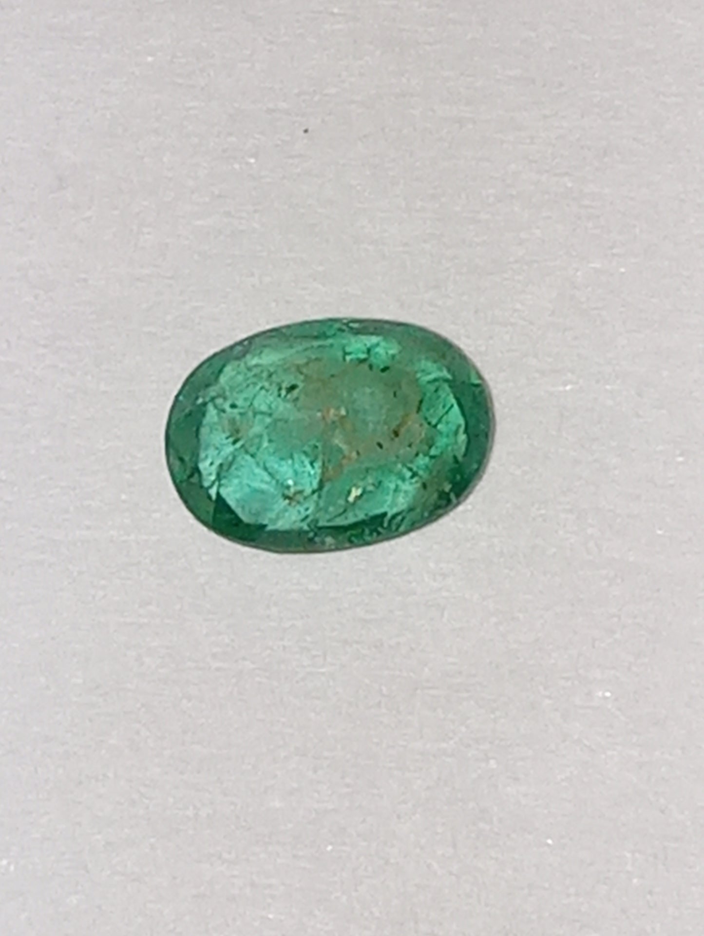 emerald gemstone African oval, 5mmx3.8mm, .29ct