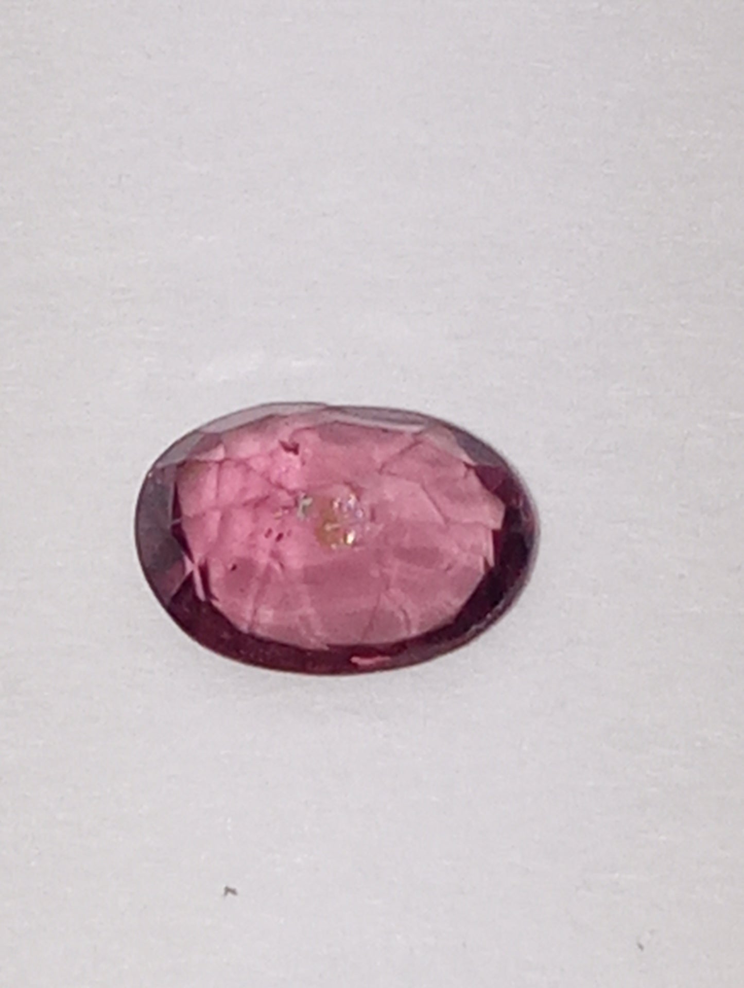 spinel gemstone Burmese , pink, 6.5mmx5mm oval cut, .64ct