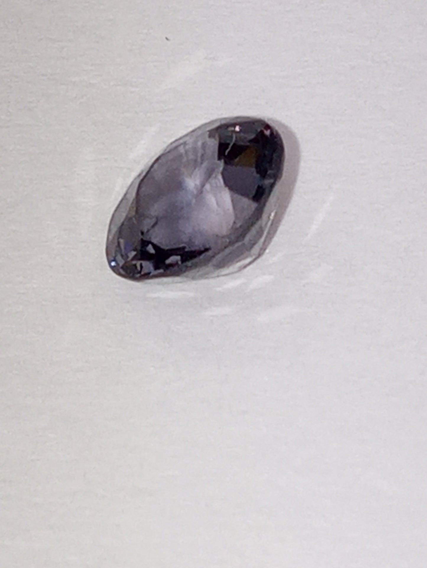 spinel gemstone Burmese, blue, 6mm round cut, .76ct