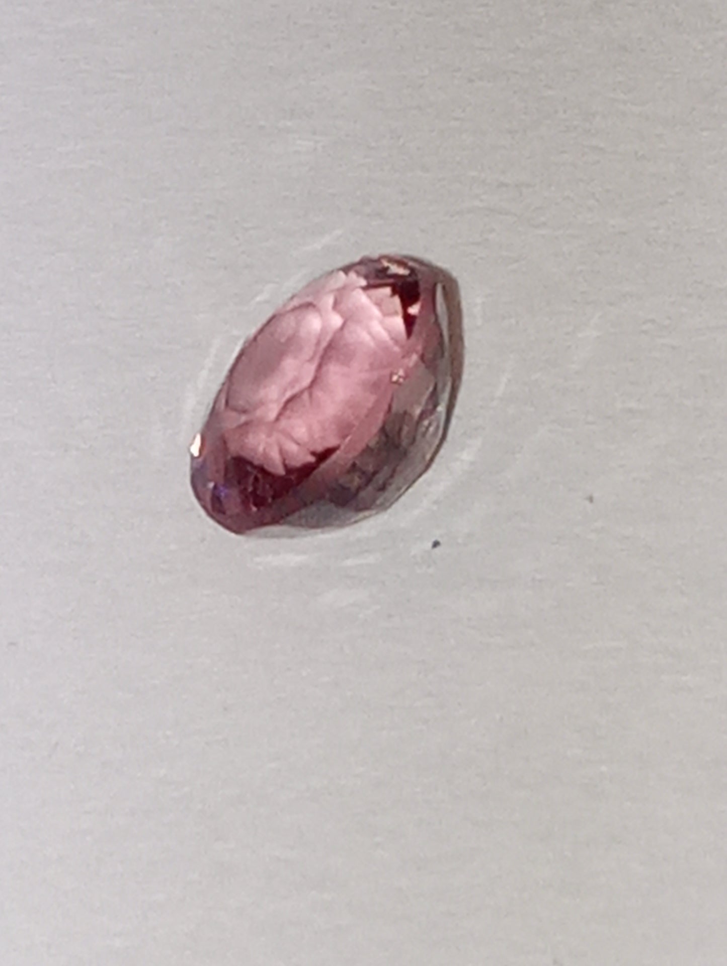 spinel gemstone Burmese, pink, 5mmx4mm oval cut, .66ct