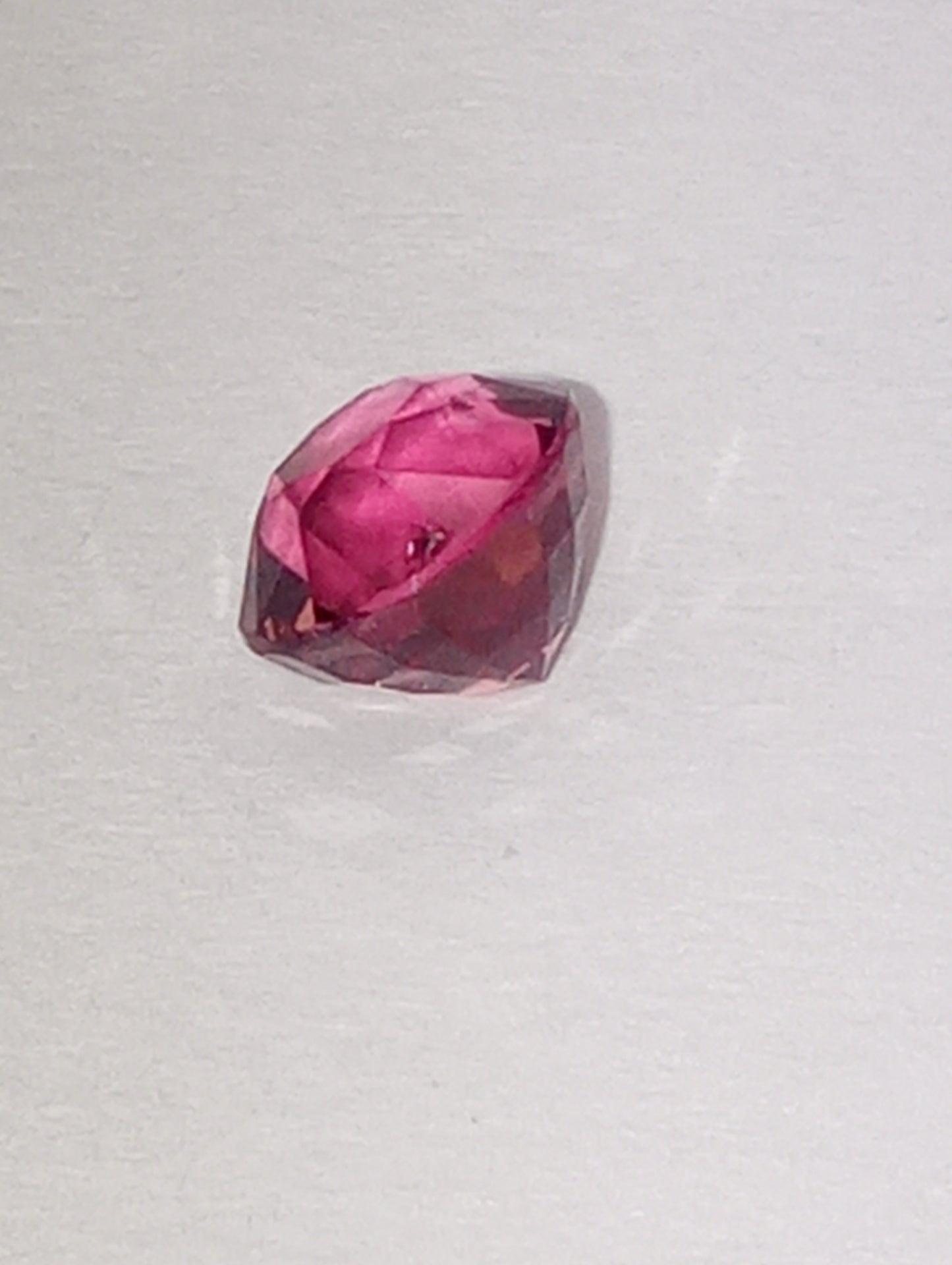 spinel gemstone Burmese, dark pink, 5.25mmx5mm oval cut, .76ct