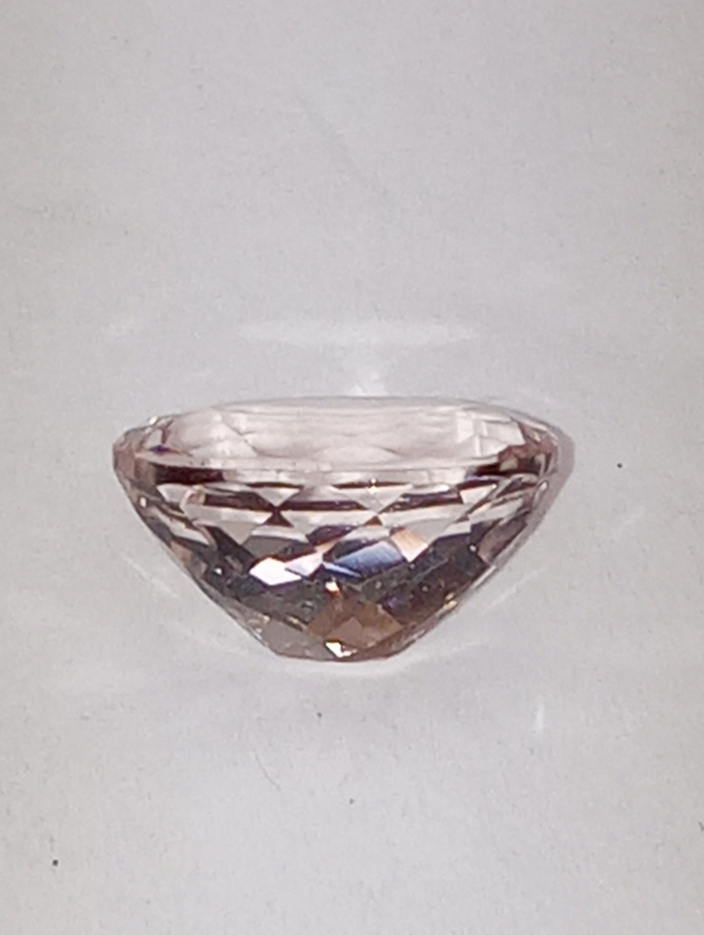 morganite gemstone 10mmx8mm oval cut , 2.91ct