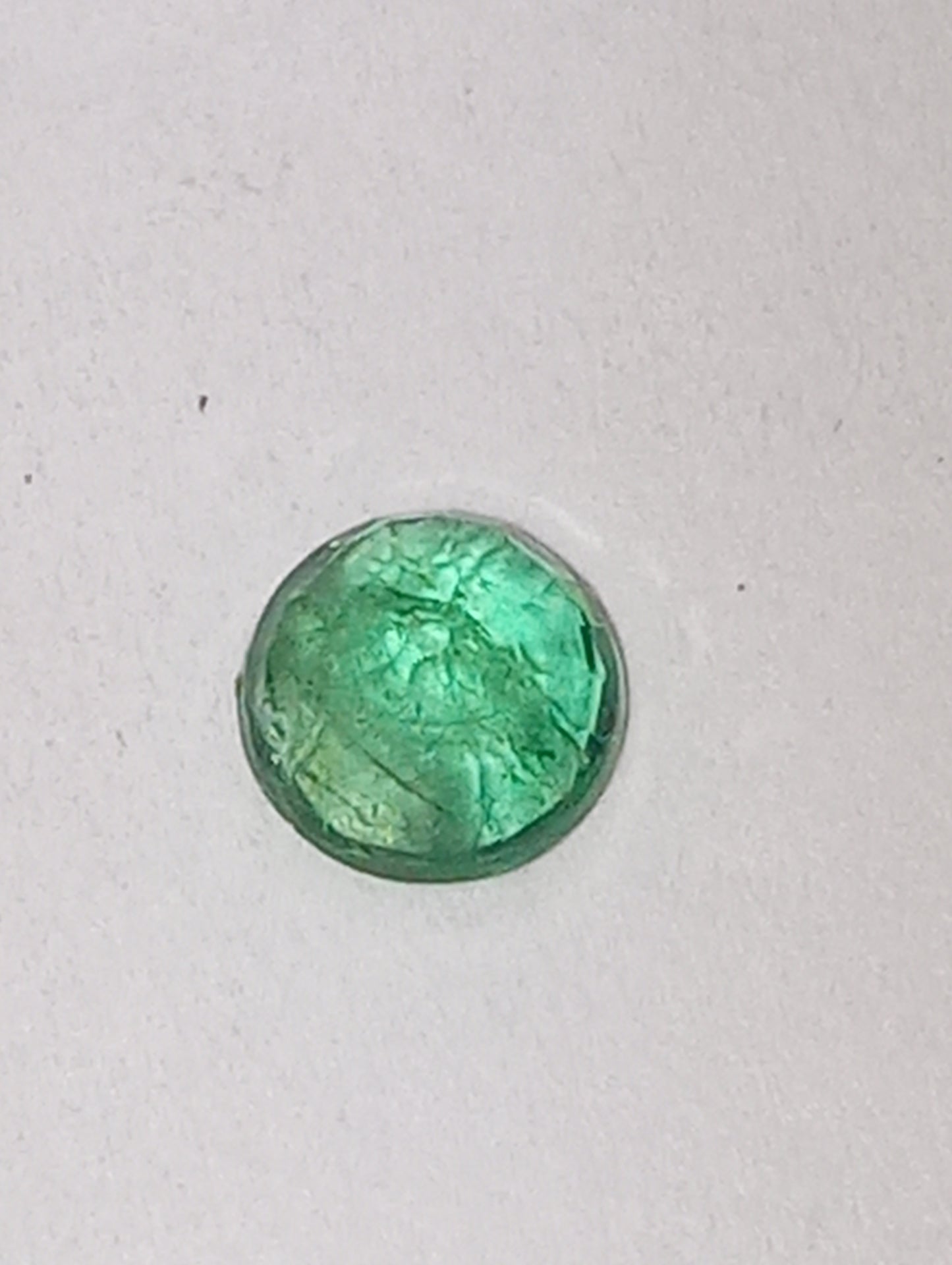 emerald gemstone, Nigerian, 4.5mmround cut, .34ct