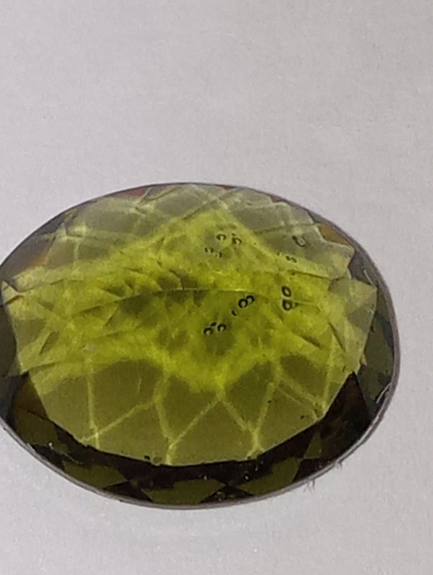 moldavite gemstone, 10mmx8mm oval cut, 2.09ct