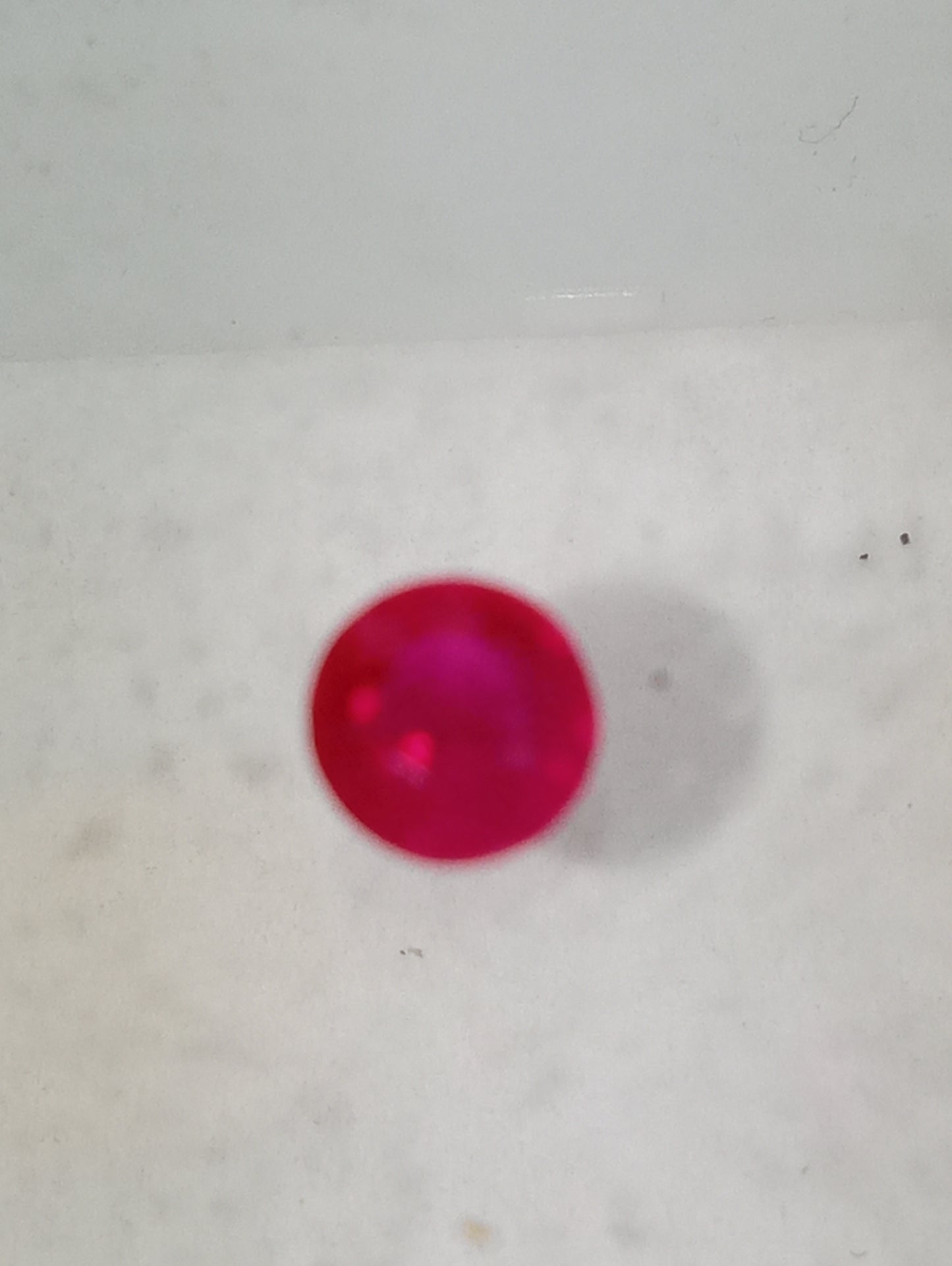 ruby gemstone Burma,4.25mm round cut, .38ct