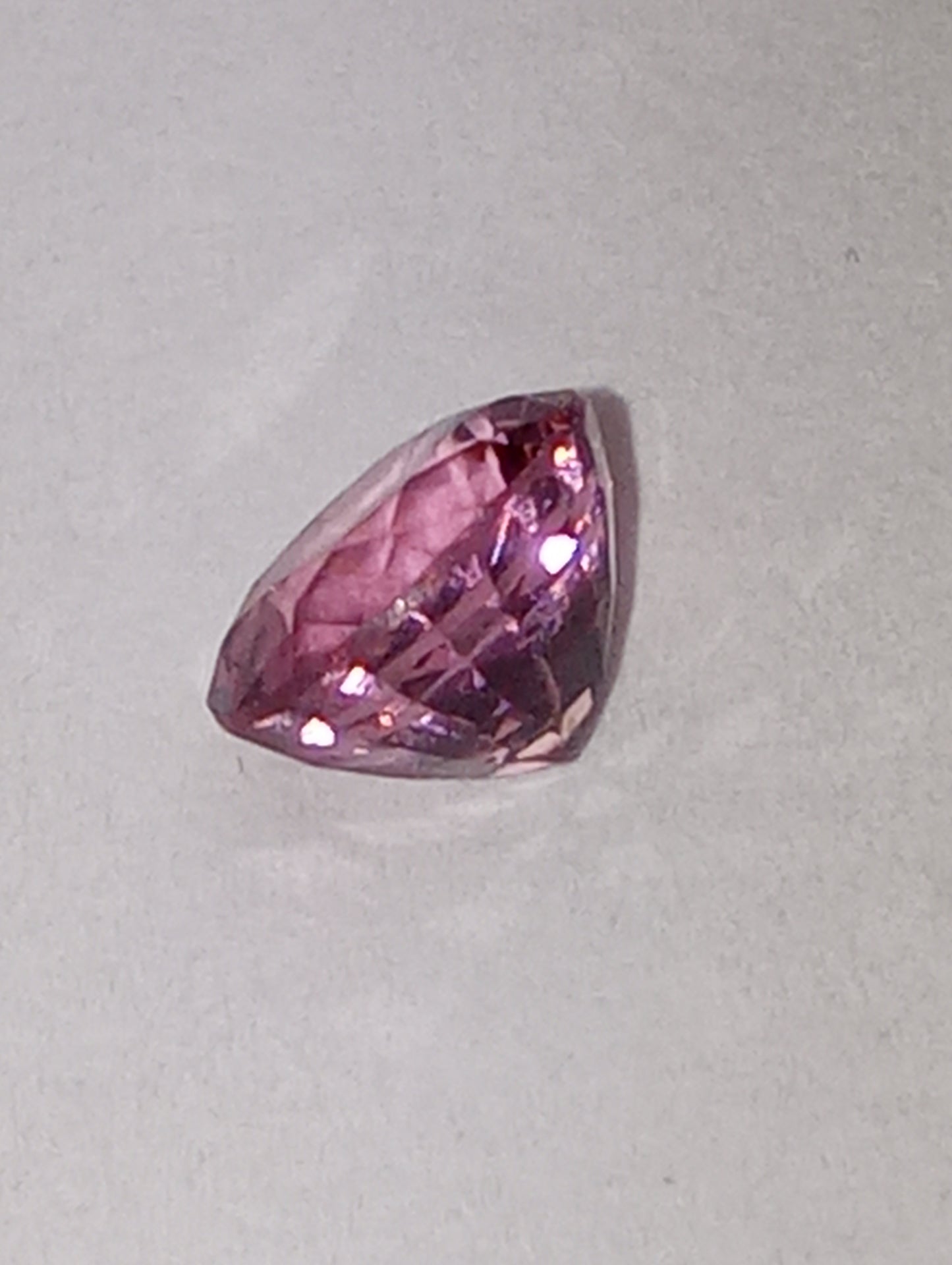 spinel gemstone pink, 6mm x 5.5mm oval cut, .95ct