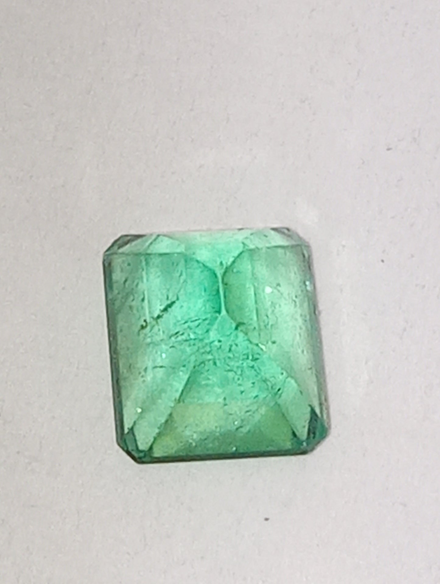 emerald gemstone Colombian, emerald cut, 1.11ct