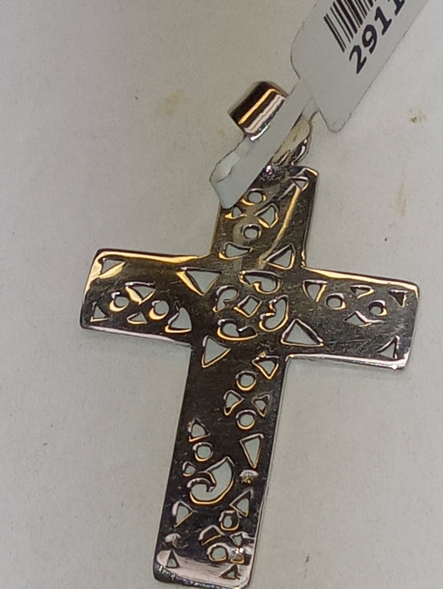pendant Bali Legacy cross in sterling silver, 3.3g, no chain