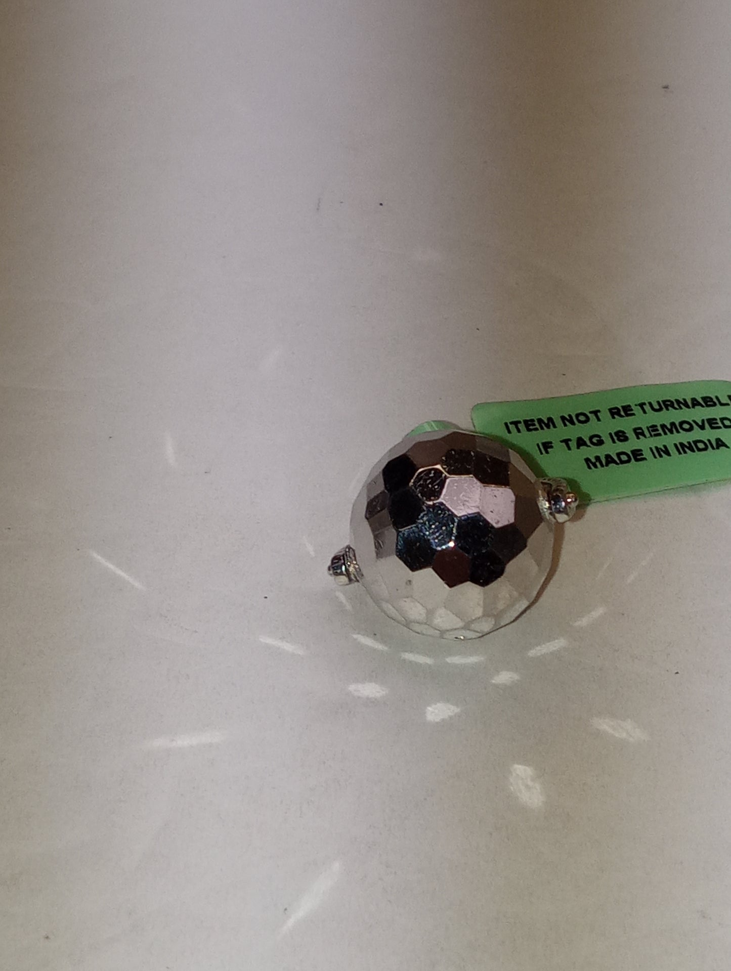 pendant Bali Legacy, disco ball in sterling silver, 3.7g, no chain