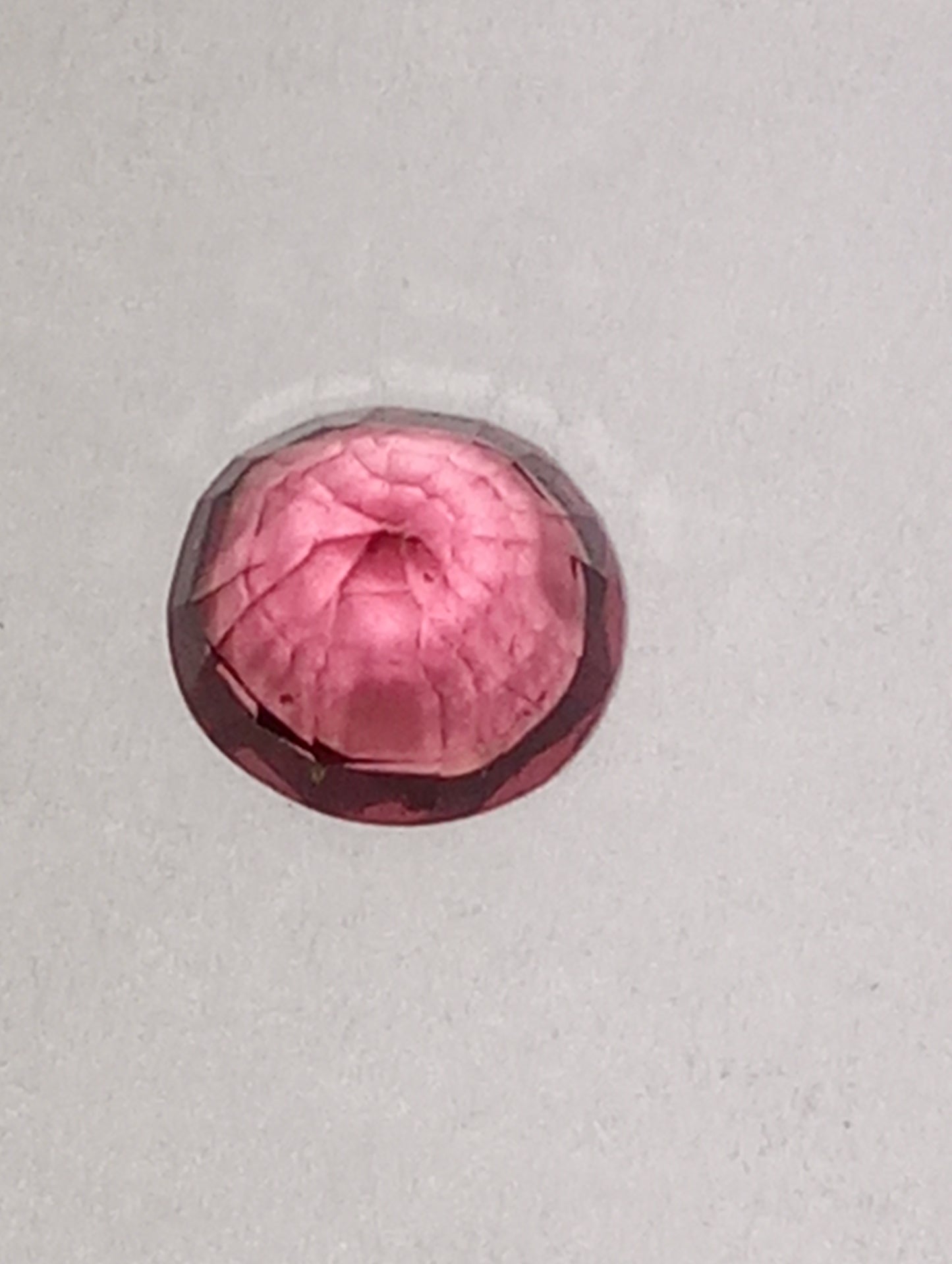 spinel gemstone Burmese, orangey red, 6mmx5.5mm oval cut, .79ct