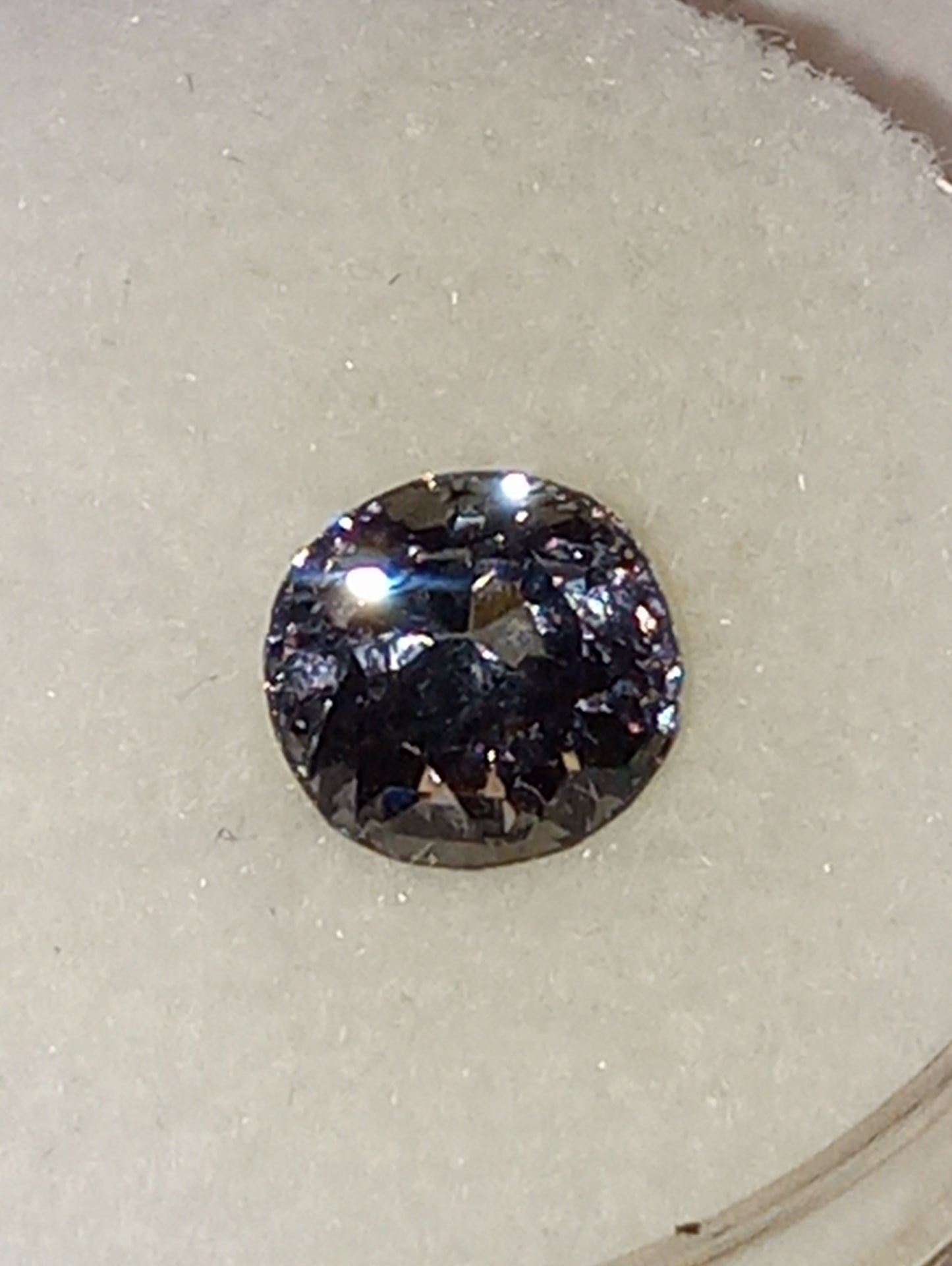 spinel gemstone Burmese, bluish platinum, oval deep cut, 1.41ct,