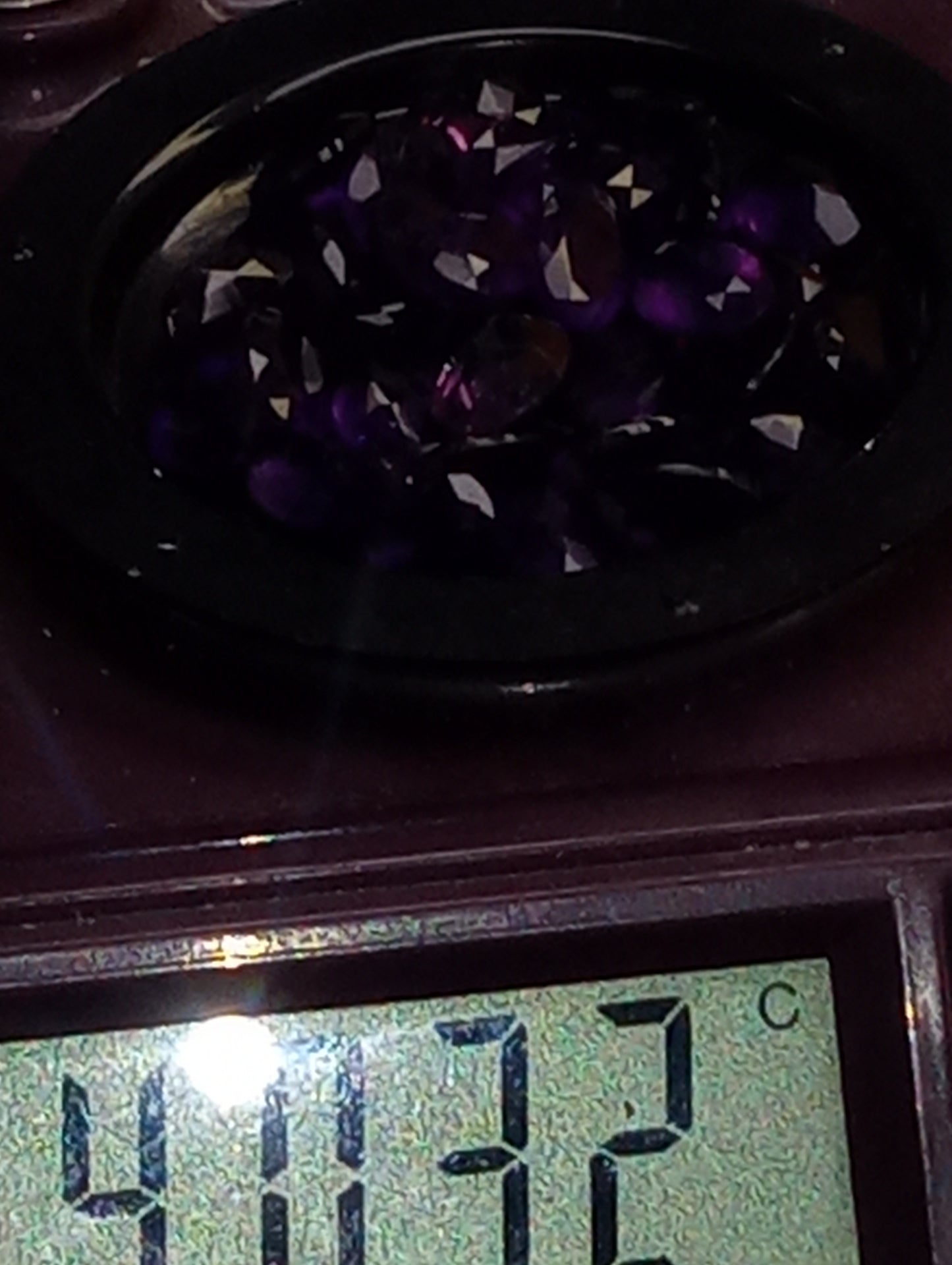 amethyst gemstones African dark, 8mmx6mm oval cuts, 1.10ct average each, 36 stones