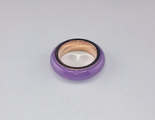 ring purple jade spinner band