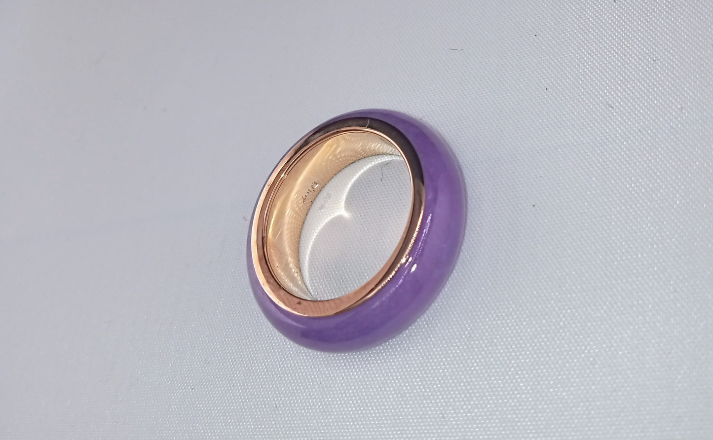 ring purple jade spinner band