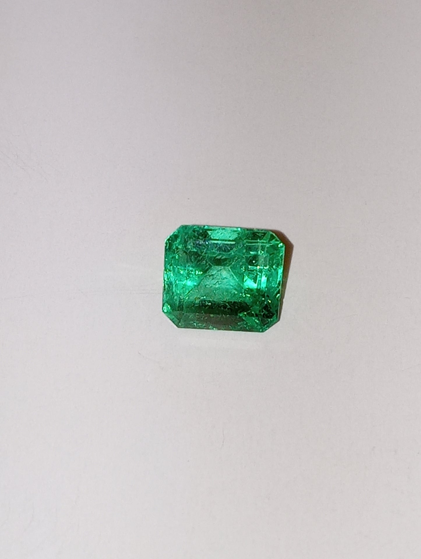 emerald gemstone African 6mmx6mm square cut, 1.25ct