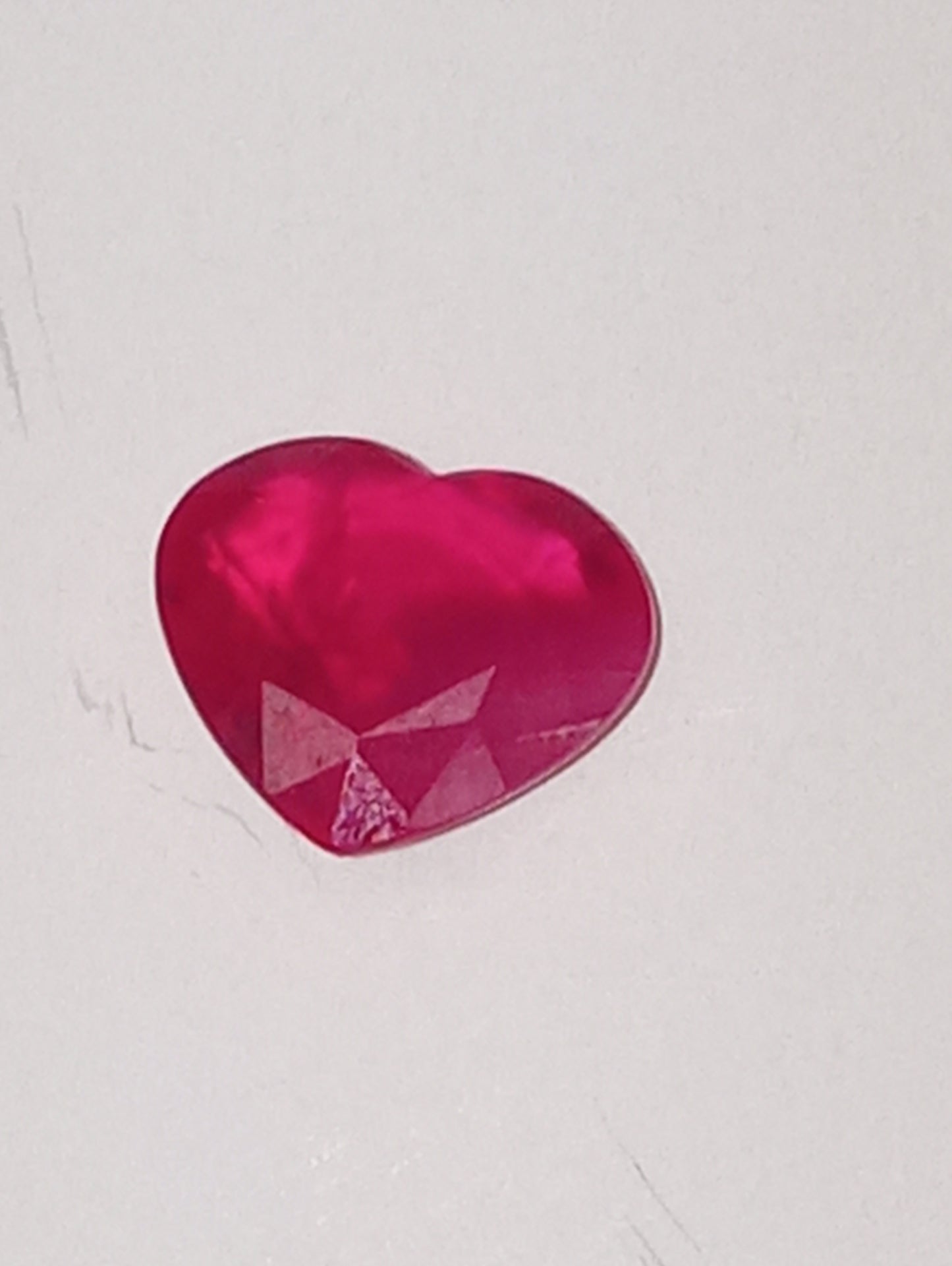 ruby gemstone heart