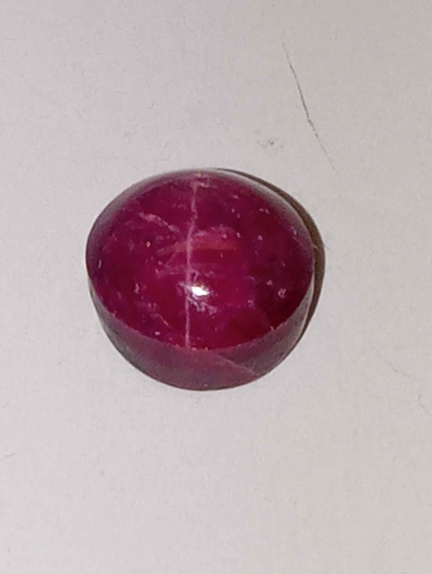 ruby gemstone star 6.2mm round, 2.20ct