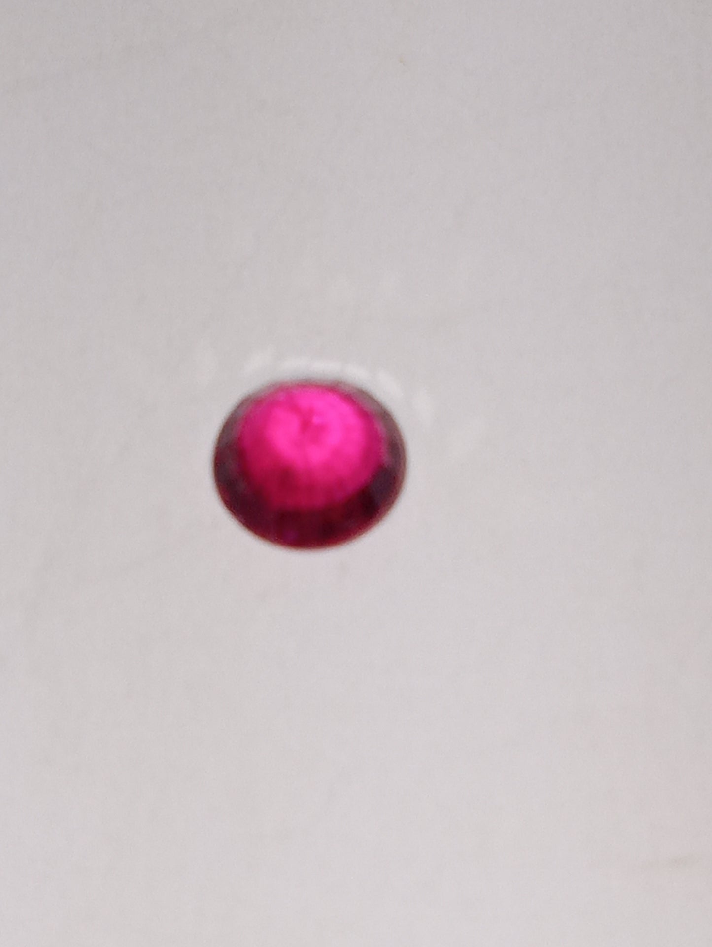 ruby gemstone Madagascar, premium, 4.5mm round cut, .48ct