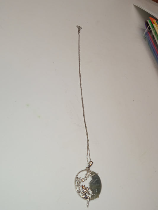 necklace fire labradorite