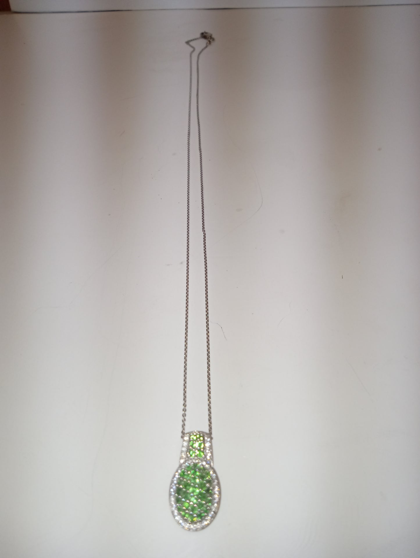 tsavorite garnet cocktail pendant necklace