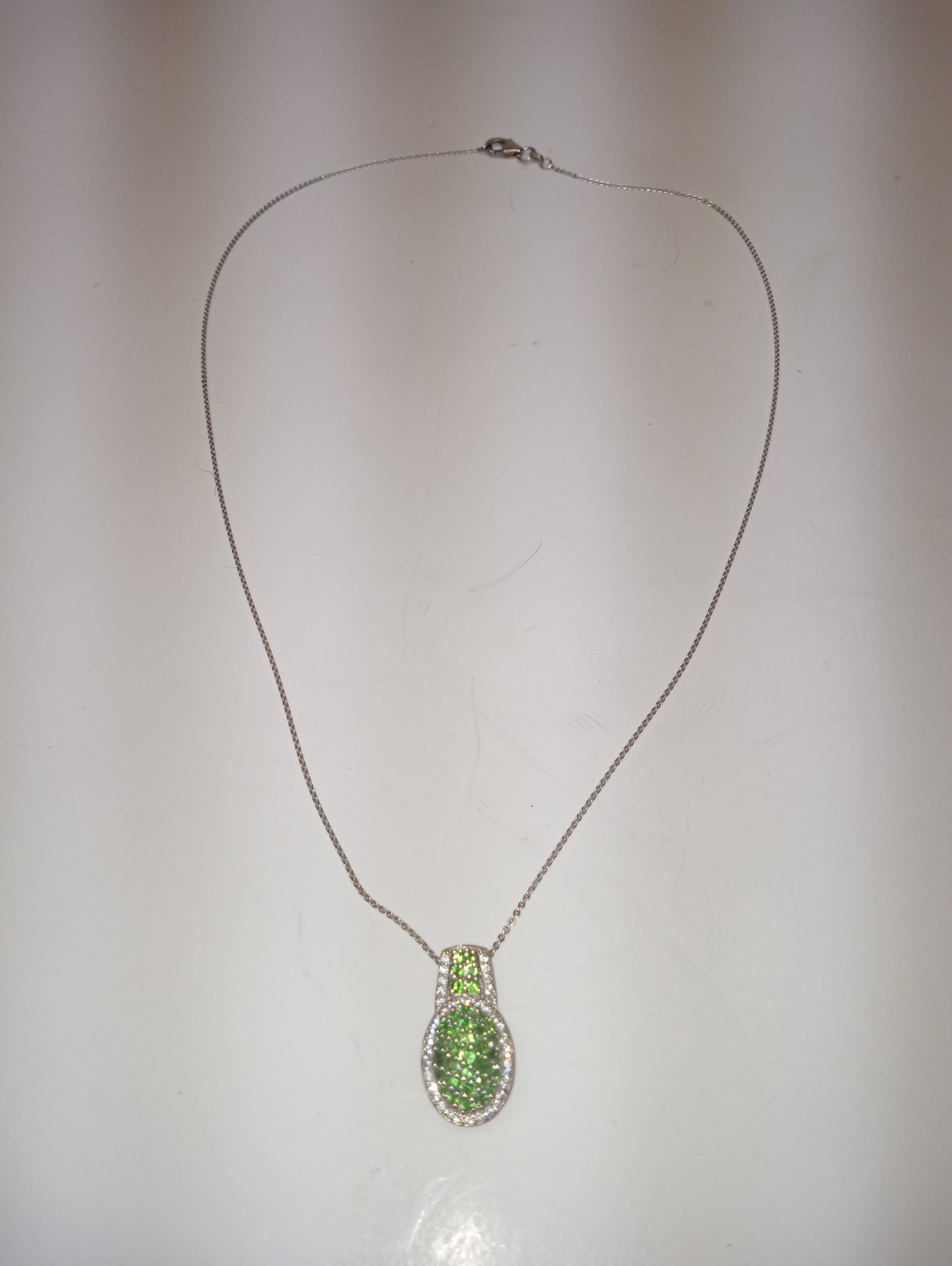 tsavorite garnet cocktail pendant necklace