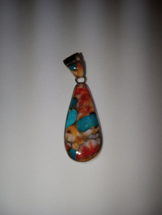 Santa Fe Style Spiny Turquoise pendant