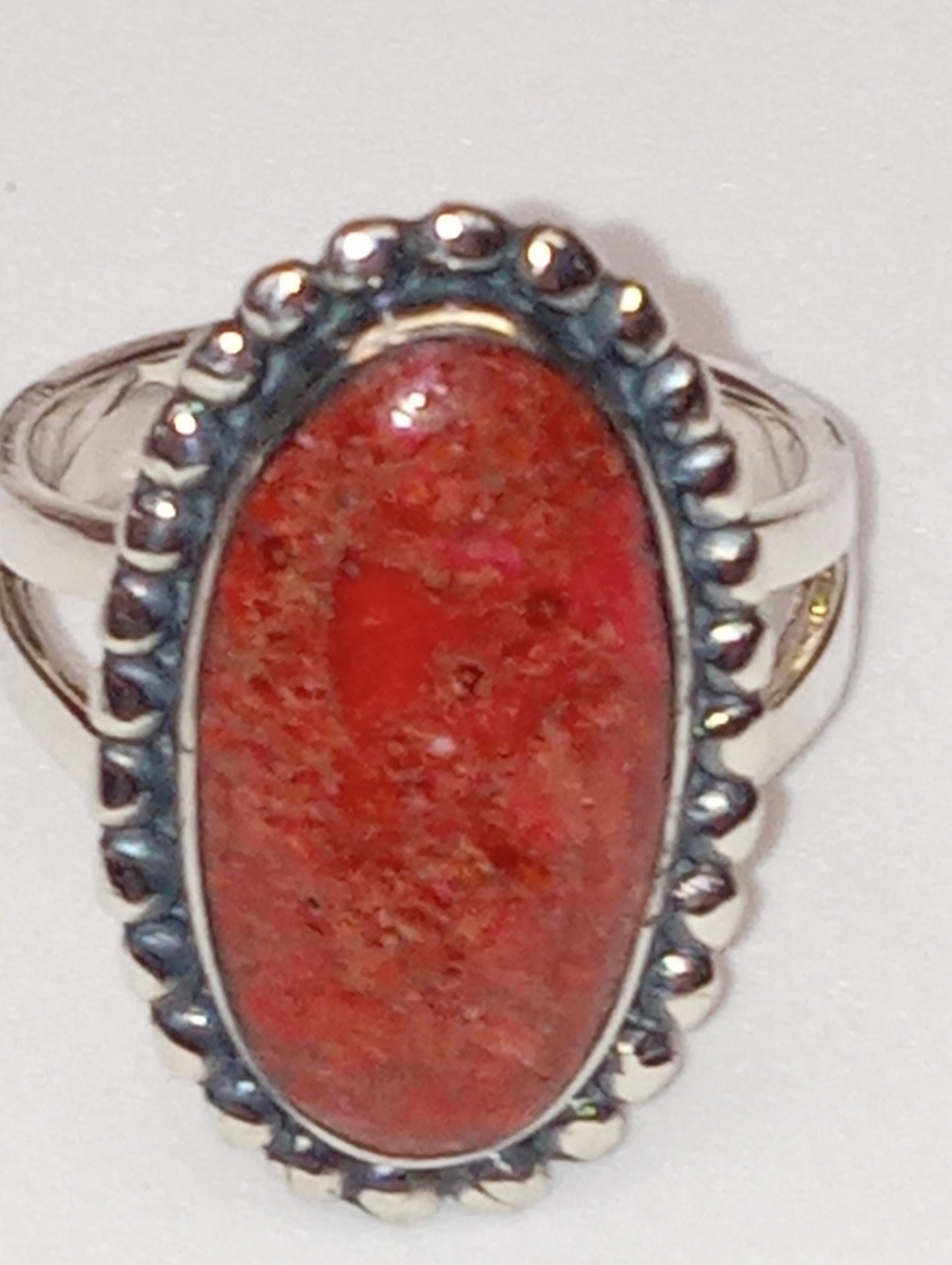 Santa Fe Style Coral ring