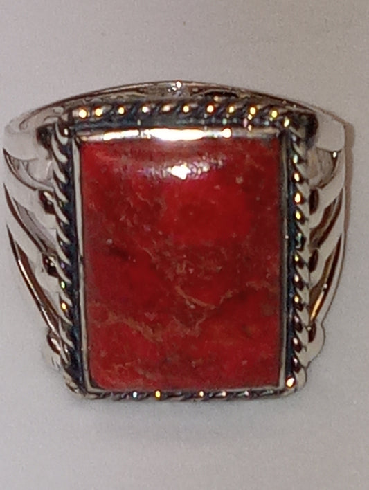 Santa Fe Style Coral ring