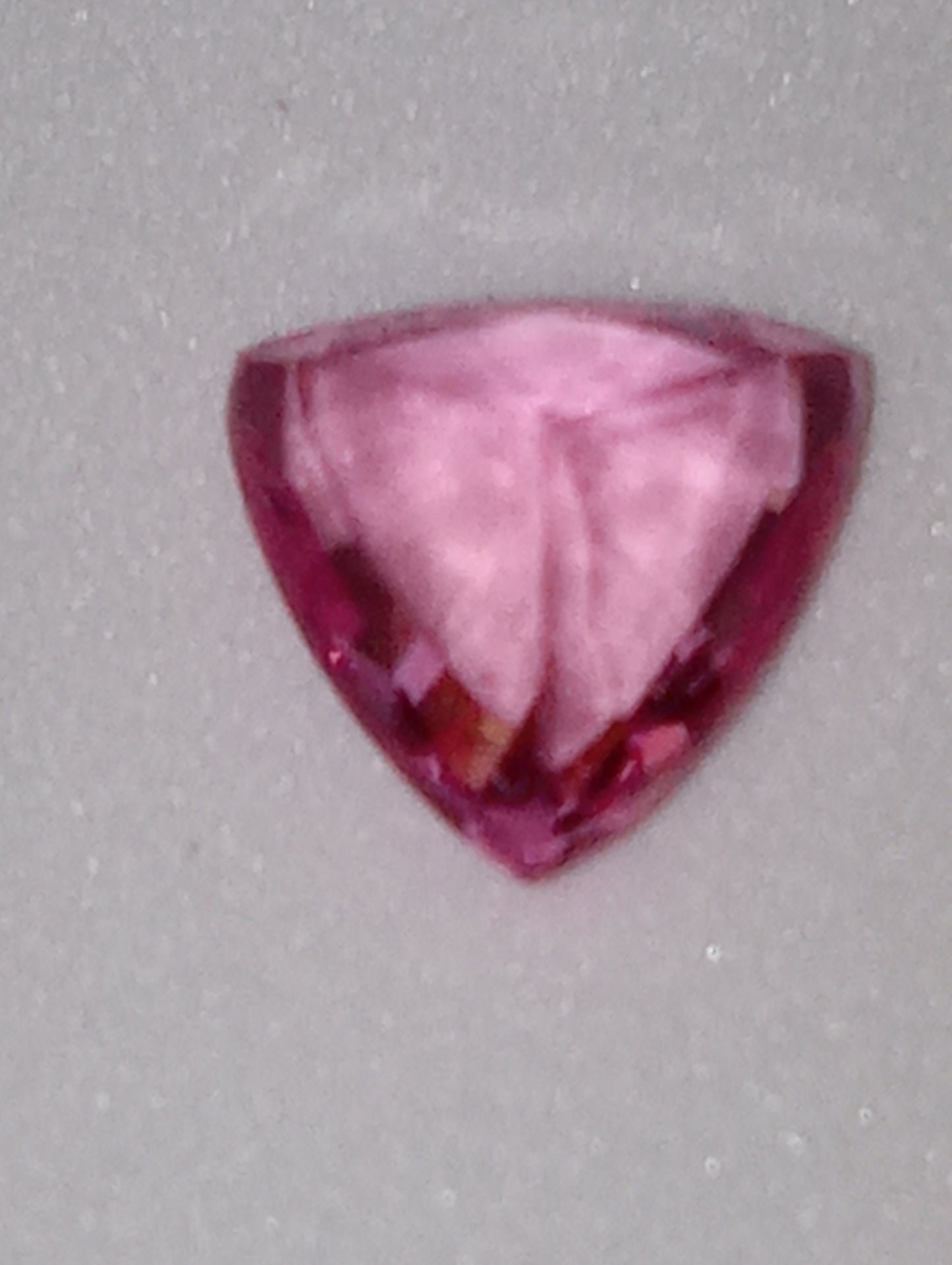 sapphire gemstone pink trillion cut 6x6mm
