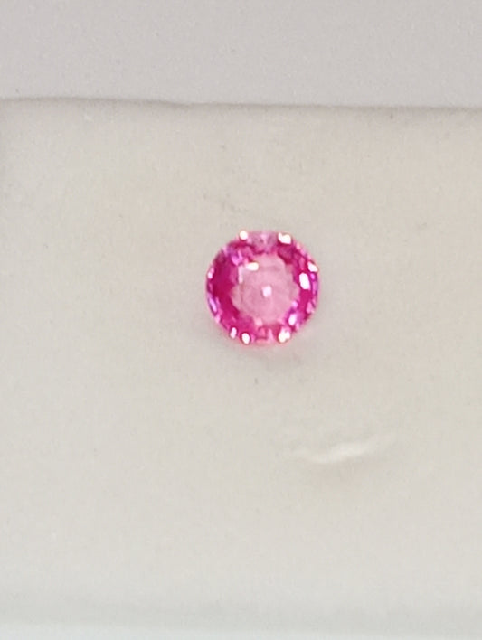 sapphire gemstone pink 5.25mm round