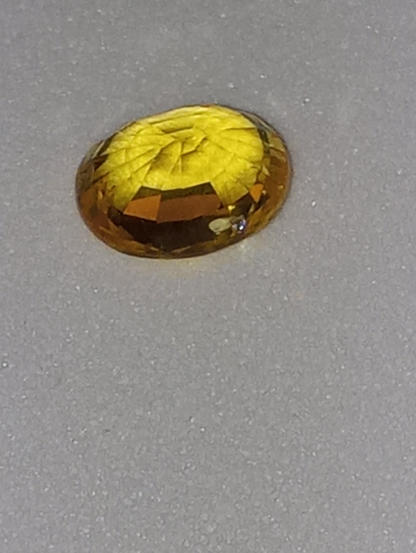 sapphire gemstone yellow 4.3x5.5mm oval