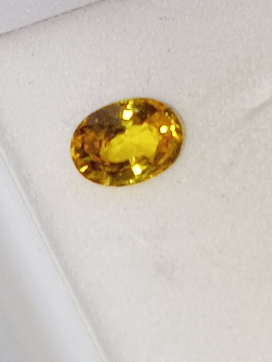 sapphire gemstone yellow 4.3x5.5mm oval