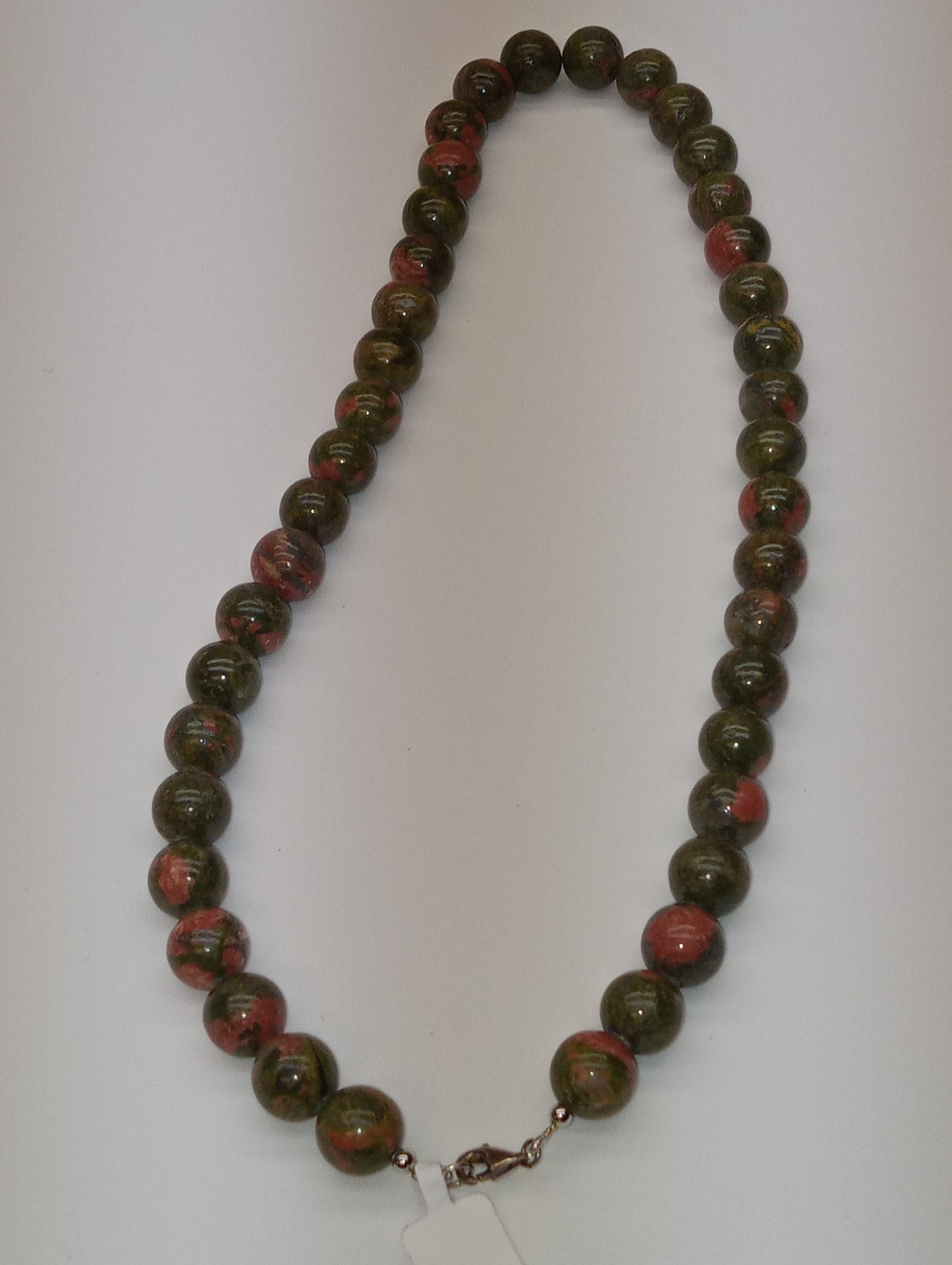Unakite beaded necklace