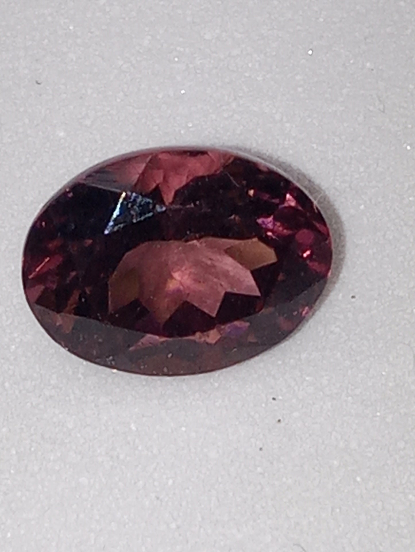 tourmaline gemstone, pink 8mmx6mm oval cut, 1.47ct